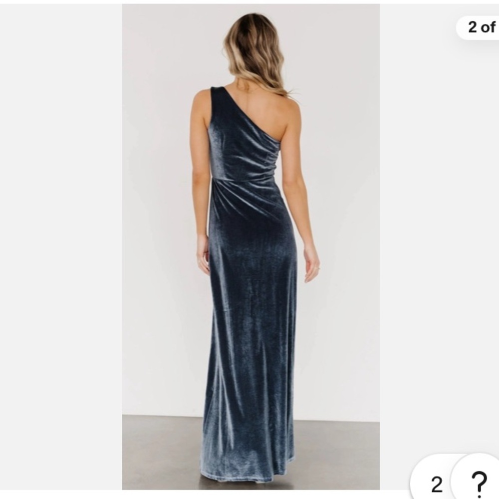 Baltic Born Tatiana One Shoulder Dress in Navy